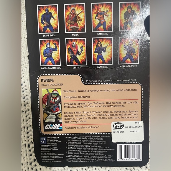 NEW Super7 - G.I. Joe Reaction Figures Wave 1A - Kwinn [New Toy] Action Figure - Picture 5 of 6